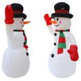 thumbnail image 2 of Muñeco de nieve inflable gigante de 2.4 metros con luces LED, ideal para decoración navideña interior y exterior, resistente al agua y fácil de instalar. ¡Crea un ambiente festivo en tu hogar!, 2 of 6