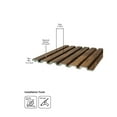 thumbnail image 3 of MG-1002 Large Wood Slat Walls Sample 3 in x 9 in, Brazilian Cherry - 1 Piece, 3 of 4