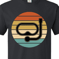 thumbnail image 4 of Inktastic Scuba Diver Retro Sunset Diving T-Shirt, 4 of 5