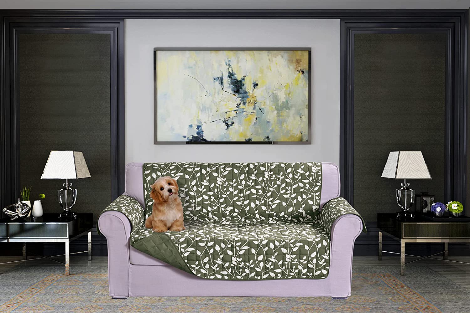 Mocassi Reversible Sofa Slipcover Water Resistant Furniture Protector