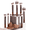 15pcs Coffee-colored, variant on 15 Pcs Mixed Colors Makeup Brush Set, 12 Face and Eye Makeup Brushes with 2 Makeup Sponges and 1 Powder Puff for Foundation Powder Blush Concealer Contour Eyeshadow Blending