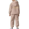 thumbnail image 4 of WOYY Sweat Suit for Girls California Print Hoodie Jogger Pants Outfit Set, Sizes 8-9, 4 of 6