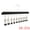 Black, variant on Unique Bargains 2Pcs Wood Minimalist Hangers With 10 Clips Natural