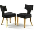 thumbnail image 7 of Mid Century Dining Chairs Set of 4, Farmhouse Linen Fabric Upholstered Accent Chair Curved Backrest with Copper Nails Around,Kitchen Chairs with Hardwood Frame, 7 of 7