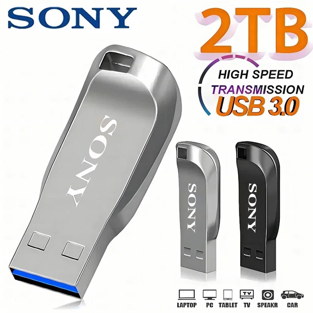 (未使用･未開封品)2TB USB 3.0 BP Port Slim Black SONY 2TB USB 3.0 Pen Drive 1TB 512GB High Speed Transfer