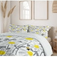 thumbnail image 6 of Ambesonne Flowers Duvet Cover Set, Daisy Leaf Spring Time, 2-Calking, Yellow White, 6 of 7