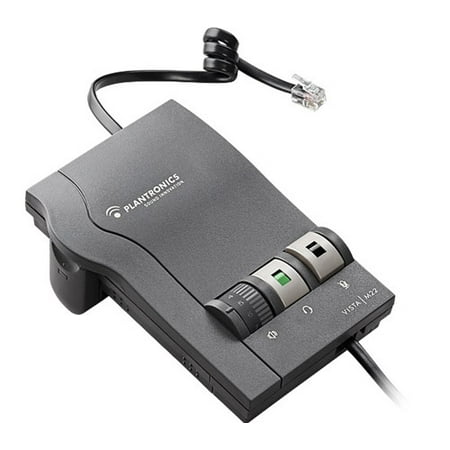Headset Amplifier - Plantronics Vista M22 Phone Headset Amplifier w/ Clearline Audio Technology
