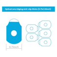 thumbnail image 3 of 1000 almohadillas antideslizantes para los bordes de las lentes de las gafas., 3 of 5