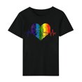 thumbnail image 7 of Dovford T Shirts Women Rainbows Heart Graphic Tees Shirts LGBT Shirts Casual Short Sleeve Tops, 7 of 7