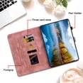 thumbnail image 6 of FJLBDE Case for Samsung Galaxy Tab A11+ Plus 11 inch 2025, Embossed Flower PU Leather Flip Wallet Folio Stand Cover, Pink, 6 of 7