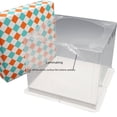 thumbnail image 3 of Caja para tarta de cumpleaños transparente de doble capa de 46810 pulgadas, caja elevada para tarta, caja de embalaje cuadrada para muñeca Barbie, 3 of 5