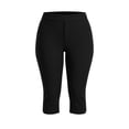 thumbnail image 4 of Szhihuiw Leggings for Women Plus Size Fashion Side Slit High Waisted Capri Pants Casual Womens Trousers with Pockets, 4 of 8