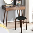 thumbnail image 4 of Costway Set of 4 Bentwood Round Stool Stackable Dining Chair W/ Padded Seat Beige\ Black, 4 of 11