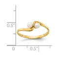 thumbnail image 5 of 14K Yellow Gold Ring Band Only center Stone 1 mm Polished Pearl Mounting, Size 5, 5 of 5