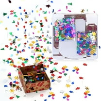 LWD Confetti Surprise Box, Christmas Themed Party Kit - Kids' Birthday Gift & Christmas Present for Ages 4 