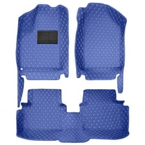 Tuqiang Automotive Floor Mats & Cargo Liners for Seat Ateca 2016-2019 All Weather PU Leather Auto Liners Anti-Slip Automotive Floor Mats Blue