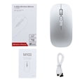 thumbnail image 5 of SHARE SUNSHINE 2.4G Wireless Mouse 3 DPI Silent Rechargeable Silver for Desktop Laptop, 5 of 6