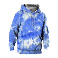 thumbnail image 5 of Men's Loose Fit Hoodie with Tie-Dye Print, Casual Pullover Sweatshirt with Hood, Long Sleeve Streetwear for Fall Winter, Christmas Gift, Daily Comfort Wear,Blue,L, 5 of 6