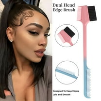 ACDANC Hair Brush Set Edge Brush And Comb For Edge Control Wig & Baby Hair Brush Double Sided Hairline Brush Smooth Comb