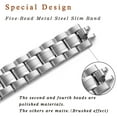 thumbnail image 3 of WFEAGL Stainless Steel Replacement Band Apple Watch 38/40/41mm Steel Wristband Silver, 3 of 7
