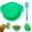 Green, variant on 3 in 1 Dog Lick Mat Slow Feeder Water Drinking Bowl Flying Disc Interactive Toys Outdoor for Dog Health Eat, Reduce Boredom and Anxiety