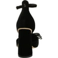 thumbnail image 4 of Sam Edelman Women's Colter Ankle Strap Block Heel Black Velvet 8M, 4 of 5