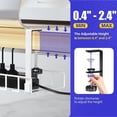 thumbnail image 4 of Bandeja de gestión de cables Xpatee, sin taladros, sin tornillos, color blanco, 4 of 6