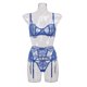 thumbnail image 5 of Ropa interior europea y americana con liga bordada de malla que moldea el cuerpo, traje dividido para mujer, 5 of 5