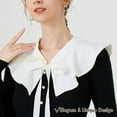 thumbnail image 4 of LoudSung Fake Collar Shawl Detachable Blouse False Collar Cape Collar Wrap Multiple Styles Top Elegant for Women Girls, 4 of 7