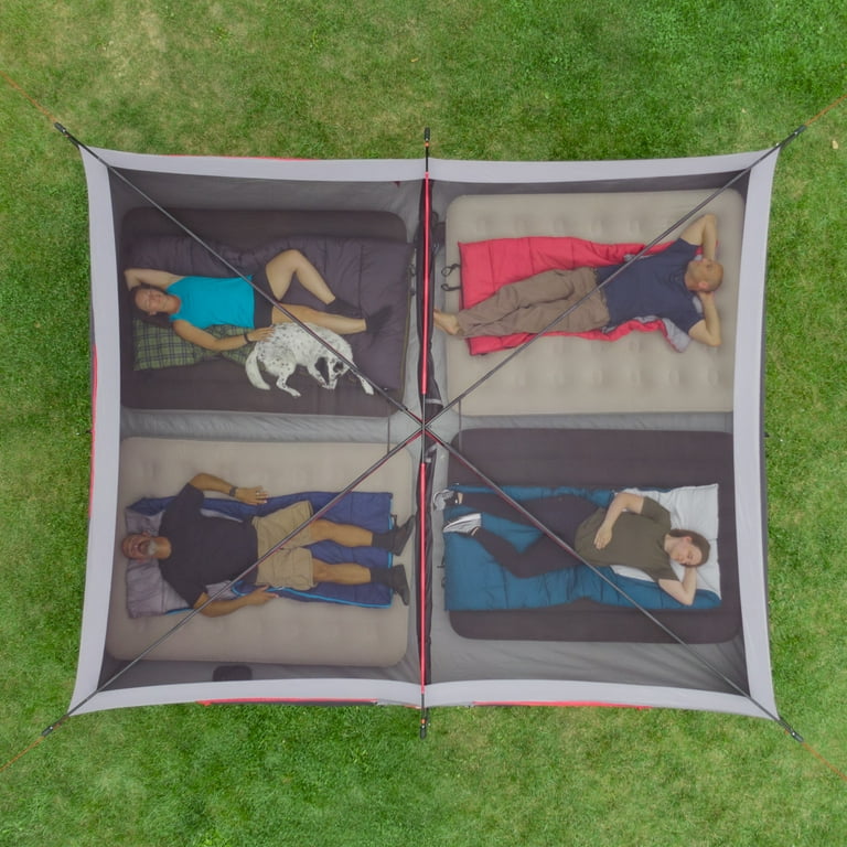 ☆送料無料 Ozark Trail 12オンス ダブルウォ 2個セット 1802 Ozark Trail 12-Person Cabin Tent, with Screen Porch and 2