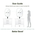 thumbnail image 6 of Better Bevel 24" x 36" Frameless Oblong Oval Mirror | 1" Beveled Edge | Bathroom Wall Mirror, 6 of 7
