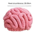 thumbnail image 5 of Spoof Horror Brain Hat Halloween Beanie Knitted Stretchy Thick Adult Child Skullies Keep Warm Outdoor Kids Bonnet Winter Headwear, 5 of 8