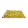 thumbnail image 2 of Ahgly Company Machine Washable Indoor Rectangle Persian Yellow Traditional Area Rugs, 8' x 12', 2 of 4
