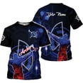 thumbnail image 2 of Personalized Archery Shirt 3D Archery Target Bow Archery Shirts for Men Women Archer Archery Lovers T-Shirt S-5XL (Cyan, S), 2 of 10