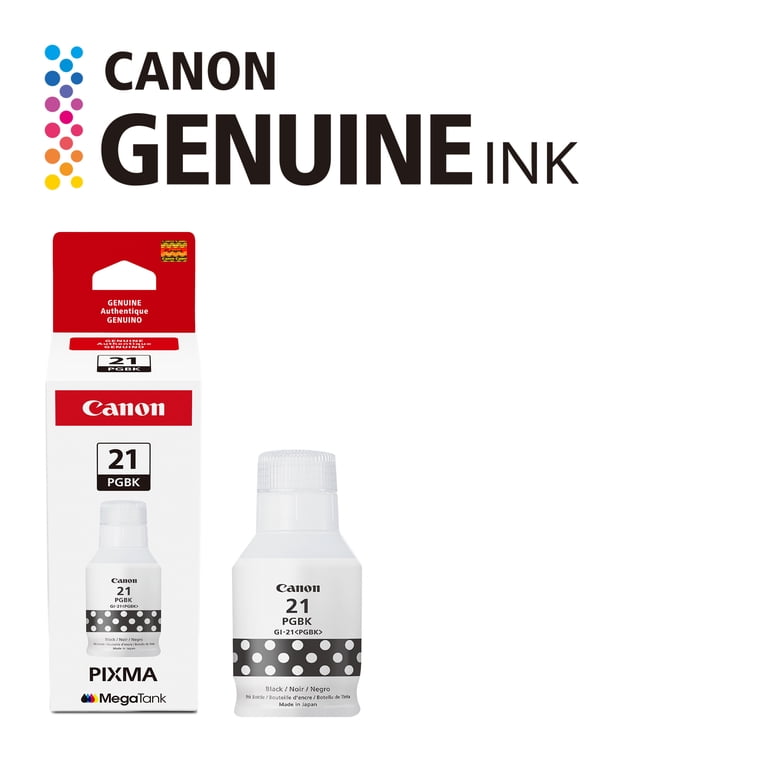 Canon GI-21 Pigment Black Ink Bottle - Walmart.com