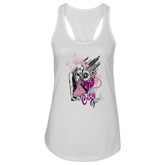 City Girl Design. Tank Women -Image by Shutterstock, Female x-Small