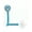 Teal, variant on Personalized Name Unisex Polka Dot Pacifier Clip