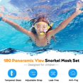 thumbnail image 2 of Set de Snorkel Seovediary para Niños con Cristal Panorámico Antivaho de 4 a 16 años, 2 of 8