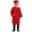 Red, variant on WELOIJEVBE Toddler Graduation Gowns for Kids with Cap Graduation Celebration Dress Outfit Pink Cap and Gown Set 12-13 Years