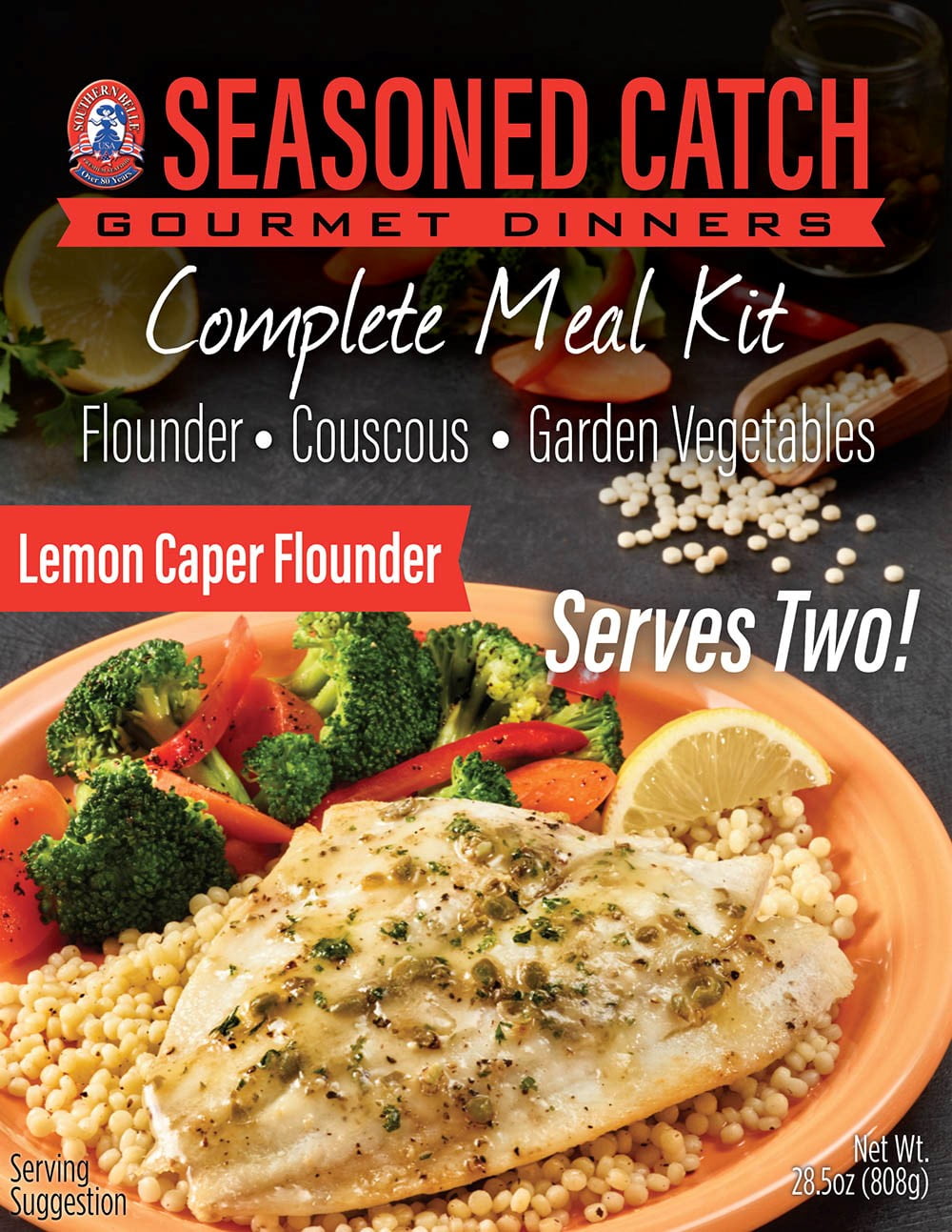 Seasoned Catch Lemon Caper Flounder Meal Kit Walmart Com Walmart Com