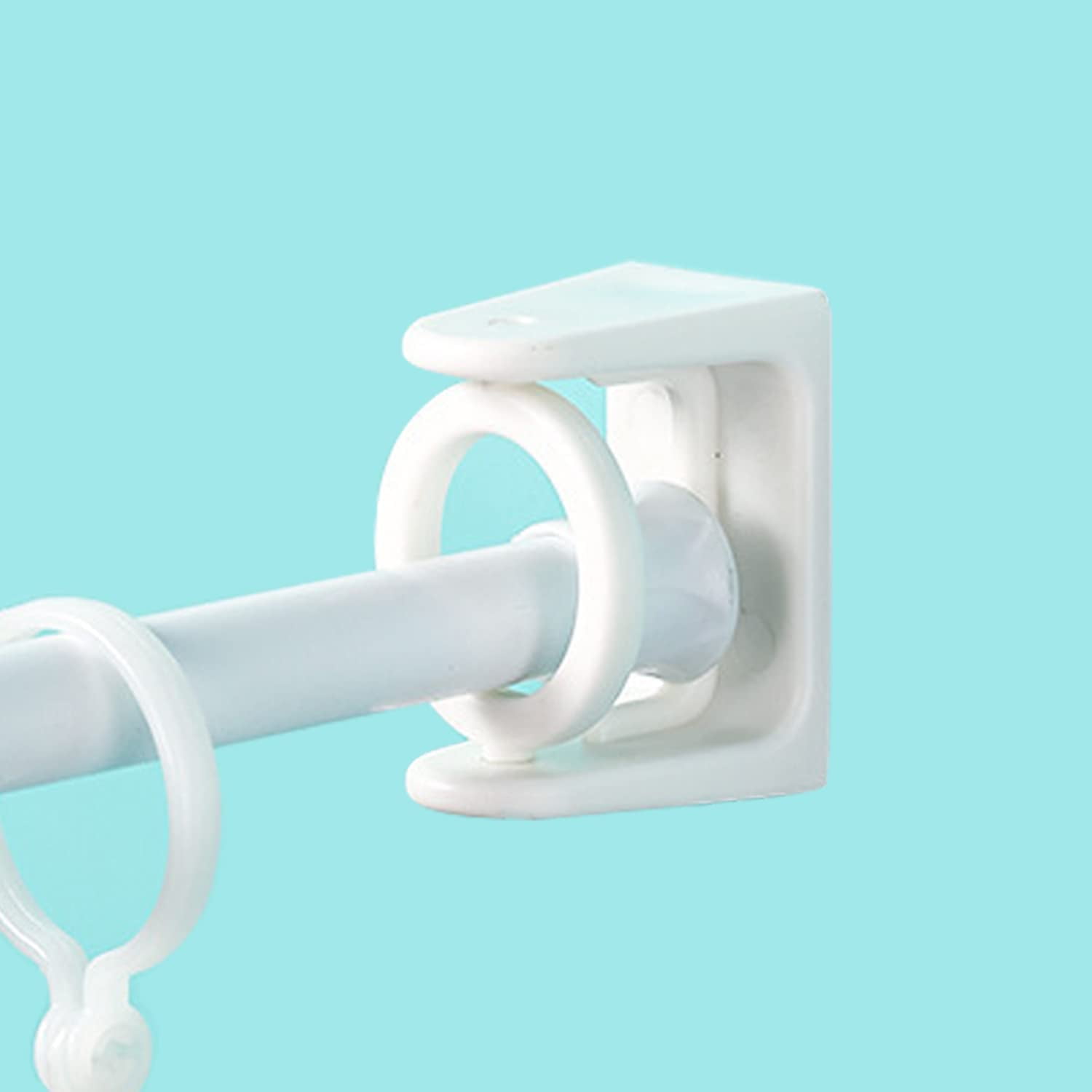 Adhesive Shower Curtain Rod Holder, 2 Pack Curtain Rod Bracket No