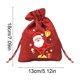 thumbnail image 3 of Bolsas de regalo navideñas de lino | Bolsita navideña con dibujos animados para manzanas y dulces, 3 of 6