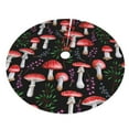thumbnail image 3 of Kll 36" Christmas Tree Skirt Red Mushrooms Xmas Tree Skirts Mat For New Year Xmas Holiday Party Indoor Outdoor Home Decoration, 3 of 9