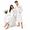 Hooded White Robe - Black Mr./Mrs. Monogram-One Size, variant on 2his And Hers Robes Mr Mrs Matching Bathrobe For Couples