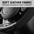 thumbnail image 6 of BDK BurlwoodLux Wood Grain and PU Leather Black Steering Wheel Cover - Sport Grip for Car Auto SUV Trucks, 6 of 6