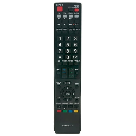 GA840WJSA Replace TV Remote for Sharp Aquos TV LC-40LE810 LC-40LE820 LC-46LE810