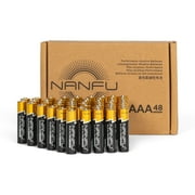 NANFU 1.5V AAA Alkaline Batteries, 48 Count