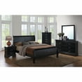 thumbnail image 5 of Furniture of America Claudet Wood Panel Bed, Eastern King, Black, 5 of 9