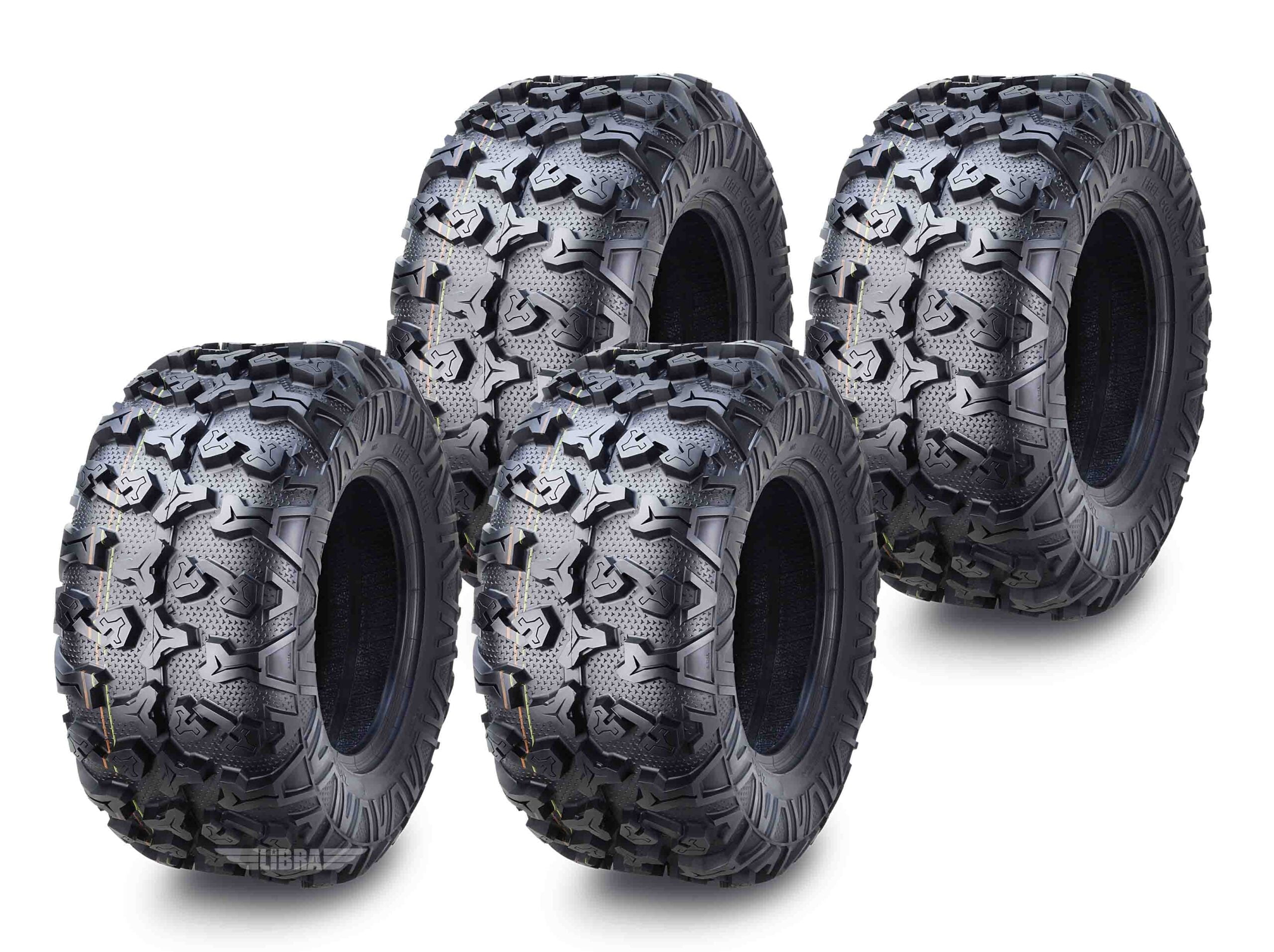 Free Country ATV/UTV Tires 25x1012 25x10x12 8PR Sidewall Guard, Set 4