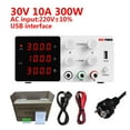 thumbnail image 3 of USB DC Regulated Laboratory Power Supply Adjustable 30V 10A Voltage Regulator Stabilizer Switch Bench Power 5A Source 110V 220V ,Low-loss, 3 of 7
